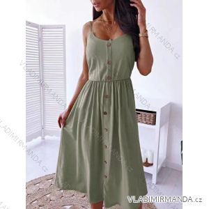 Women's long summer dress with straps (S/M ONE SIZE) ITALIAN FASHION IMD24194/DU