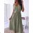 Women's long summer dress with straps (S/M ONE SIZE) ITALIAN FASHION IMD24194/DU