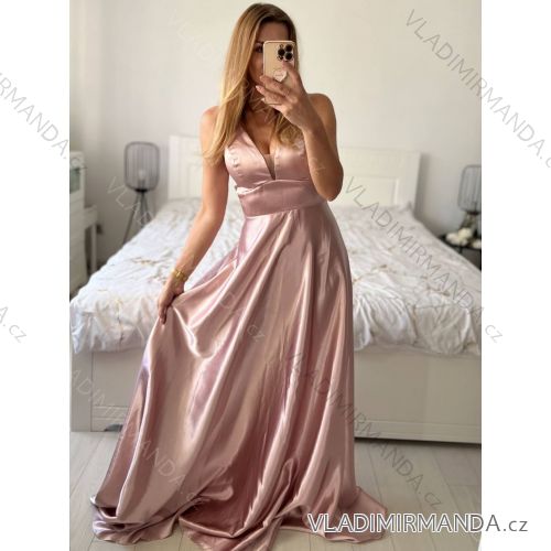 Women's strapless long party dress (S/M ONE SIZE) ITALIAN FASHION IMPSH2450038/DU