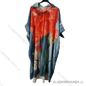 Women's Long Chiffon Short Sleeve Dress (S/M ONE SIZE) ITALIAN FASHION IMWGS231048