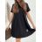 Women's Cotton Short Sleeve Summer Dress (S / M / L / XL ONE SIZE) ITALIAN FASHION IMD22472 zelená khaki M / L