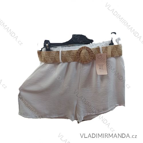 Shorts shorts with belt stretch ladies (M/L ONE SIZE) ITALIAN FASHION IM323069