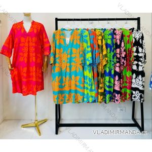 Women's Summer 3/4 Long Sleeve Dress (S/M ONE SIZE) INDIAN FASHION IMPEM23CA772