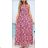 Women's Summer 3/4 Long Sleeve Dress (S/M ONE SIZE) INDIAN FASHION IMPEM23CA772