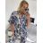 Women's summer tunic set long sleeve and skirt long polka dot (uni s / m) ITALIAN FASHION IMM20118