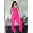 Women's Long Elegant Long Sleeve Jumpsuit (S/M ONE SIZE) ITALIAN FASHION IMWA23289 -   oranžová -   S / M