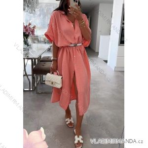 Women's Long Chiffon Short Sleeve Dress (S/M ONE SIZE) ITALIAN FASHION IMWGS231048