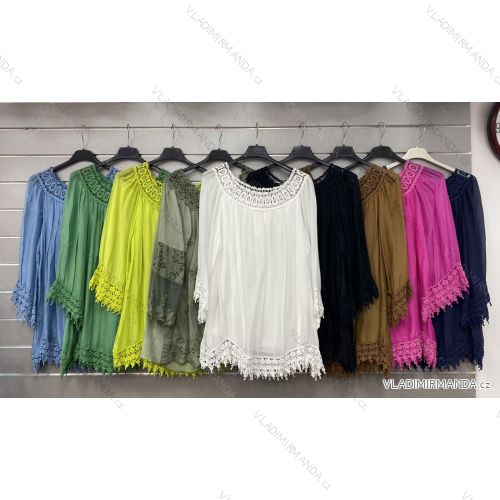 Women's Long Chiffon Short Sleeve Dress (S/M ONE SIZE) ITALIAN FASHION IMWGS231048