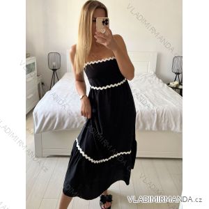 Women's long elegant strapless dress (S/M ONE SIZE) ITALIAN FASHION IMPES24LENA5