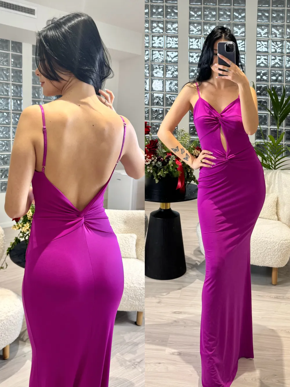 Women's Long Summer Elegant Sleeveless Dress (S/M ONE SIZE) ITALIAN FASHION IMPBB23P9741