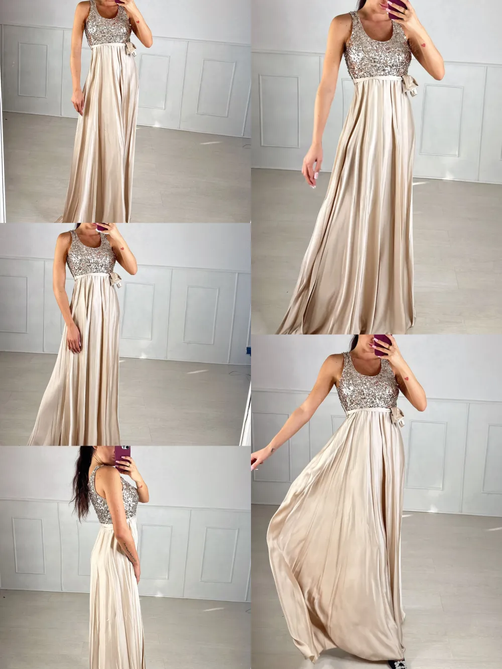 Women's long prom elegant strapless dress (S/M ONE SIZE) ITALIAN FASHION IMPBB24O5728