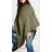 Women's warm turtleneck poncho (L / XL ONE SIZE) ITALIAN FASHION IMWD217126