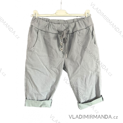 Shorts shorts leatherette women (uni s-l) ITALIAN FASHION IM920107 S / M grey