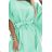 287-31 SOFIA Women's butterfly dress with a tie at the waist - mint