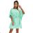 287-31 SOFIA Women's butterfly dress with a tie at the waist - mint