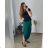 Women's Summer Long Harem Pants (42/44/46 ONE SIZE) ITALIAN FASHION IM424361 44/46 dark emerald