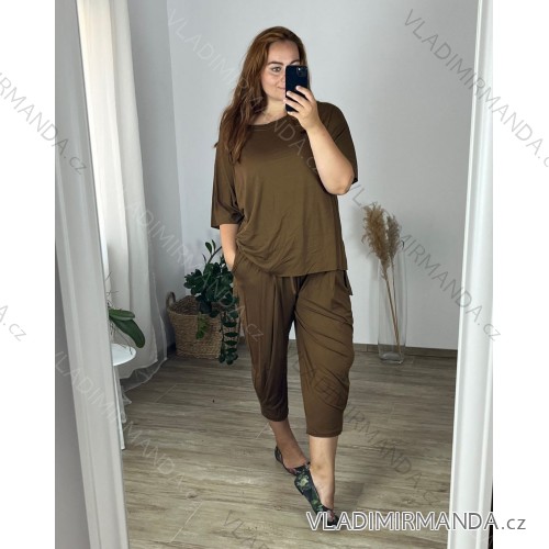 Women's Long Sleeve Shirt Dress (S/M ONE SIZE) ITALIAN FASHION IMWD232607 52/54 Brown