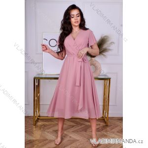 Women's elegant summer plus size dress (40-50 ONE SIZE) POLISH FASHION PMLBL24ELENA