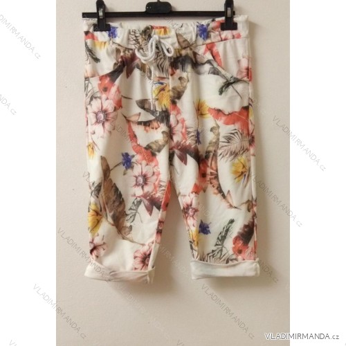 Shorts summer women's flowers (uni s / m) ITALIAN MODE IM521JUNGLE S / M white