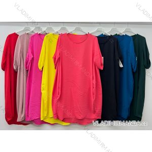 Shirt 3/4 sleeve ladies strip (4XL/5XL ONE SIZE) ITALSKÁ MÓDA IM422026