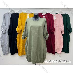 Women's Plus Size Long Sleeve Tunic (XL/2XL/3XL ONE SIZE) ITALIAN FASHION IM423616