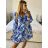 Women's Long Chiffon Short Sleeve Dress (S/M ONE SIZE) ITALIAN FASHION IMWGS231048