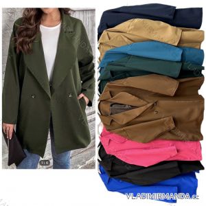 Women's Plus Size Long Sleeve Coat (2XL/3XL ONE SIZE) ITALIAN FASHION IMWT231223