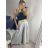 Women's Summer Pants (S/M/L) ITALIAN Fashion IMSM24008 -   grey -   M / L