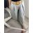 Women's Summer Pants (S/M/L) ITALIAN Fashion IMSM24008 -   grey -   M / L