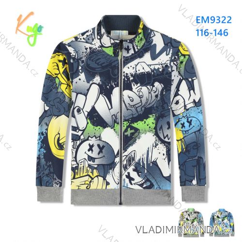 Zip-up sweatshirt long sleeve children's youth girls and boys (116-146) KUGO FM8781