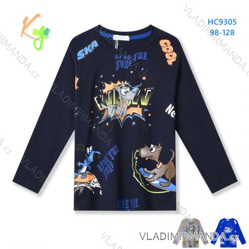 T-shirt with long sleeves children's girls girls (98-128) KUGO HL9309