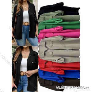 Women's Plus Size Long Sleeve Zipper Hooded Jacket (3XL/4XL ONE SIZE) ITALIAN FASHION IMWT232652