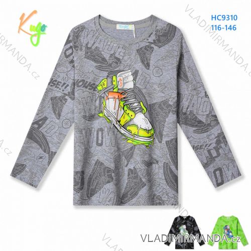 T-shirt long sleeve with sequins children adolescent girls (116-146) KUGO B3258