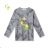 T-shirt long sleeve with sequins children adolescent girls (116-146) KUGO B3258