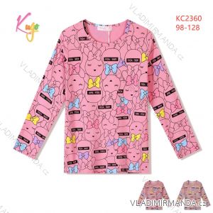 T-shirt with long sleeves children's girls girls (98-128) KUGO HL9309