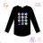 T-shirt long sleeve with sequins children adolescent girls (116-146) KUGO B3258