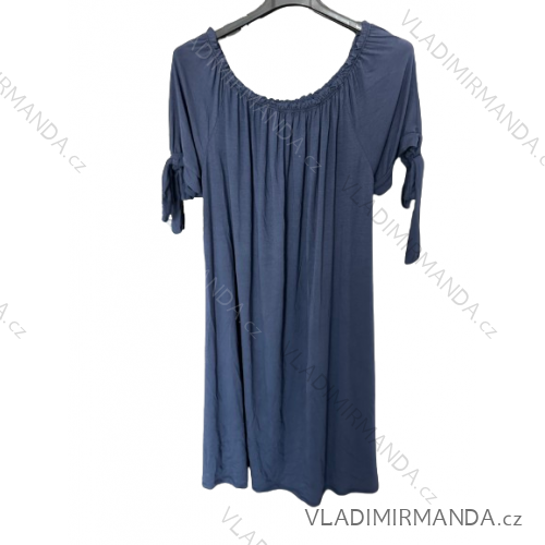 Shirt extended 3/4 long sleeve women's (L/XL/2XL ONE SIZE) ITALIAN FASHION IM423025 L / XL dark blue