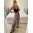 Women's Elegant Belt Long Sleeve Dress (S/M ONE SIZE) ITALIAN FASHION IMM23UN6139