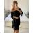 Women's Long Elegant Sleeveless Jumpsuit (S/M ONE SIZE) ITALIAN FASHION IMWGS231166 S / M black