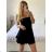 Women's Elegant Lace Sleeveless Dress (S/M ONE SIZE) ITALIAN FASHION IMWGS231829 -   black -   S / M