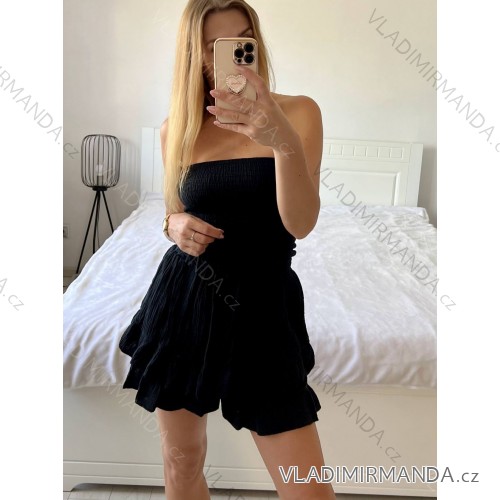 Women's Elegant Lace Sleeveless Dress (S/M ONE SIZE) ITALIAN FASHION IMWGS231829 -   black -   S / M