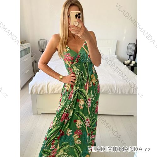 Long summer icecool strapless dress for women (M/L-XL/2XL) AINUOSI ITALIAN FASHION IMB23H02