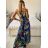 Long summer icecool strapless dress for women (M/L-XL/2XL) AINUOSI ITALIAN FASHION IMB23H02