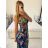 Long summer icecool strapless dress for women (M/L-XL/2XL) AINUOSI ITALIAN FASHION IMB23H02