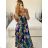 Long summer icecool strapless dress for women (M/L-XL/2XL) AINUOSI ITALIAN FASHION IMB23H02