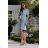 Women's strapless tulle party dress (S/M/L ONE SIZE) ITALIAN FASHION IM923001 white 34