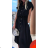 Women's Long Chiffon Short Sleeve Dress (S/M ONE SIZE) ITALIAN FASHION IMWGM23456 M / L béžová