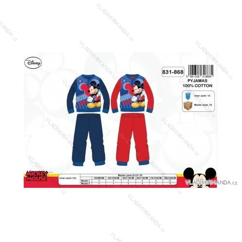 Pajamas long mickey baby boys (3-8 years) SETINO 831-868