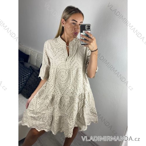 Women's Elegant Lace Sleeveless Dress (S/M ONE SIZE) ITALIAN FASHION IMWGS231829