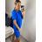 Women's short sleeve dress (uni L / XL) ITALIAN FASHION IM320003 M / L blue